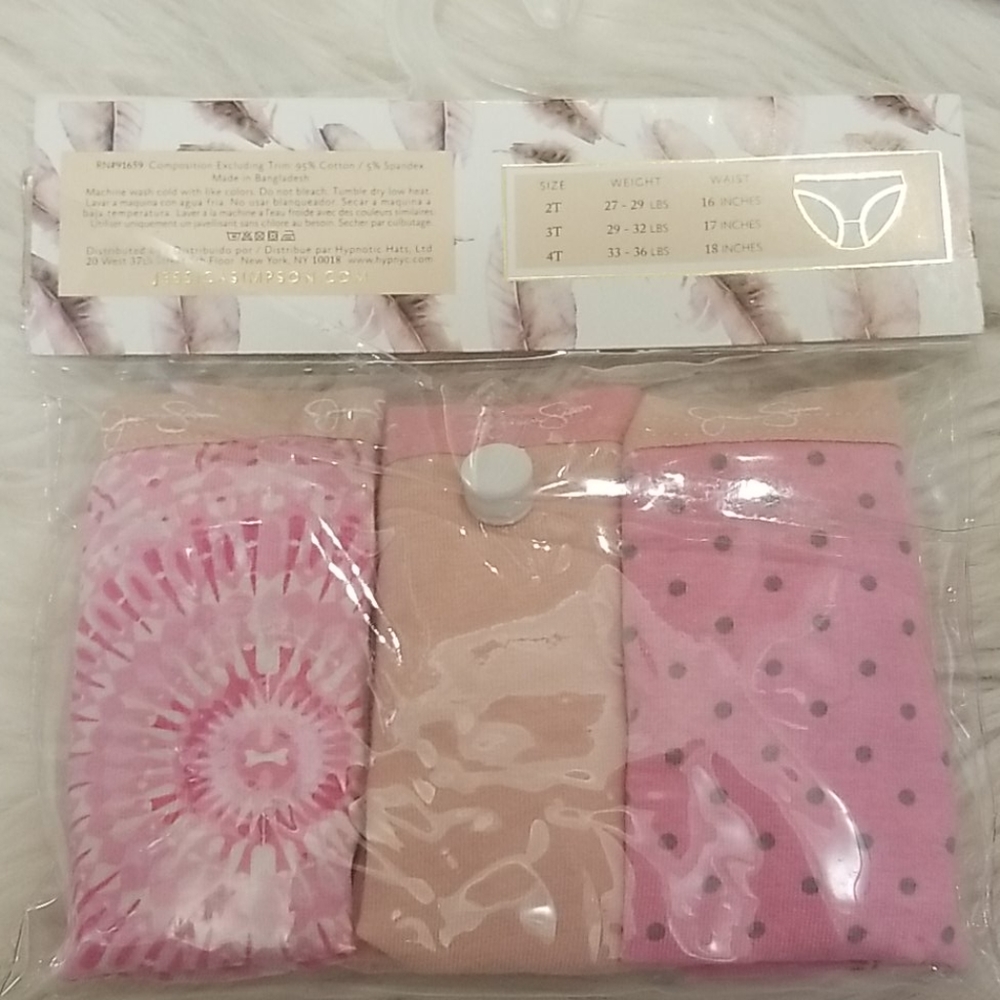 🆕️ JESSICA SIMPSON Toddler Bikini 3 pack - Picture 2 of 5